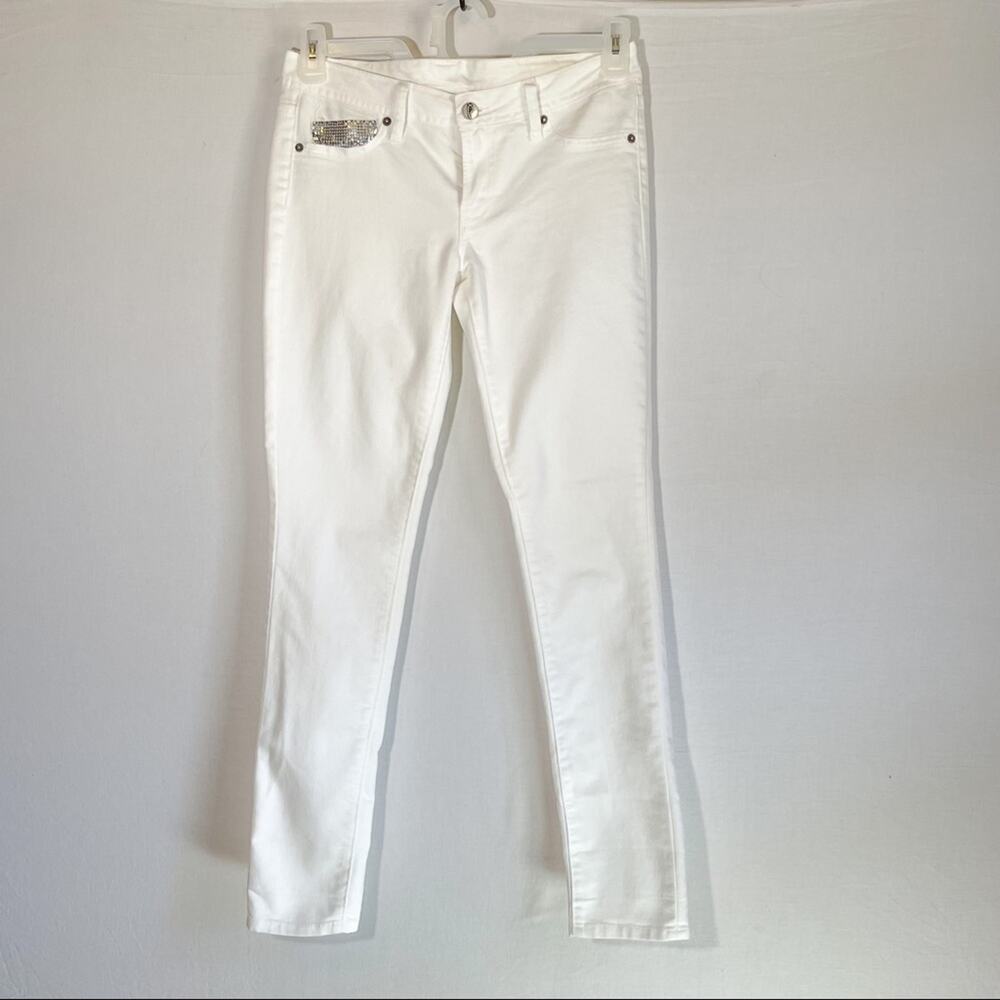 Genetic Denim The Shane sequin pocket | Size 27 (4) | Skinny Jeans white